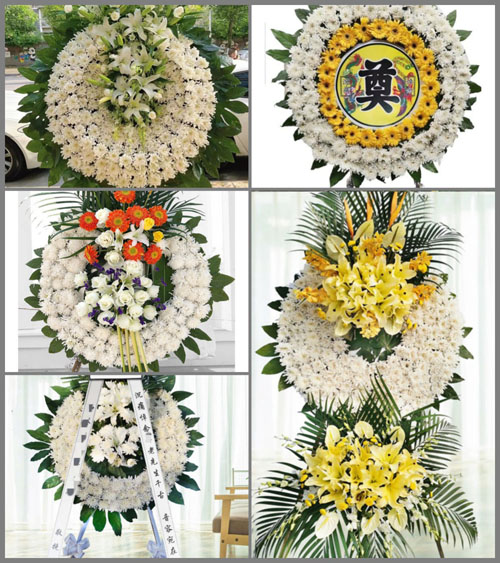 湖北荆门市沙洋县后港镇花圈速递